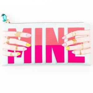 PAPYRUS // "mine" jeweled full zip accessory bag pouch